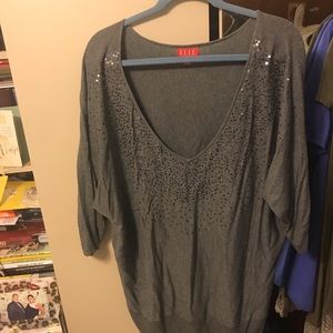Gray shirt with sparkles